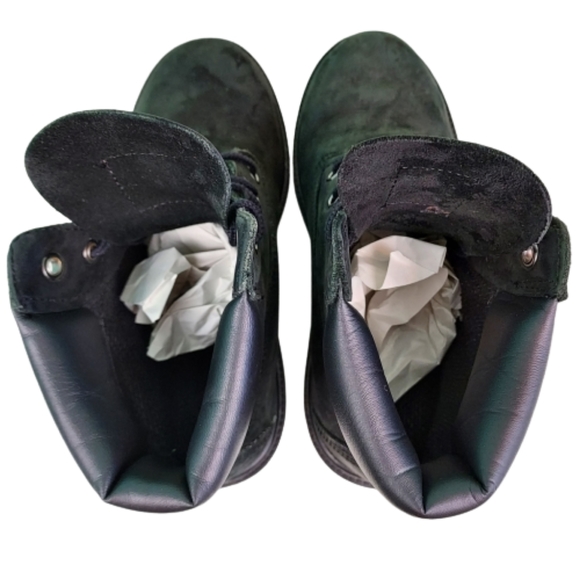 Timberland black suade boots, youth size 4, black - Picture 8 of 9